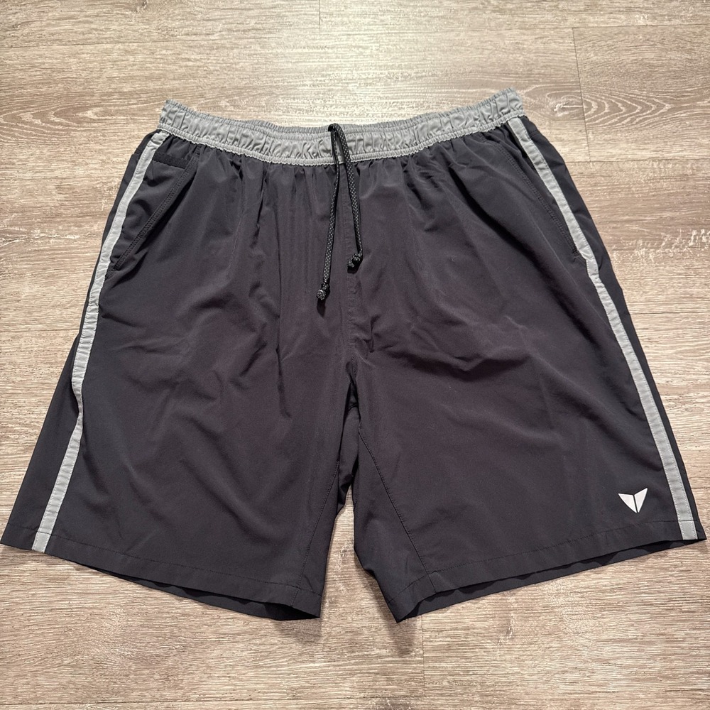 Korsa Shorts XXL Black Lined Running Pockets Hiking Marathon Road‎ Runner 9"